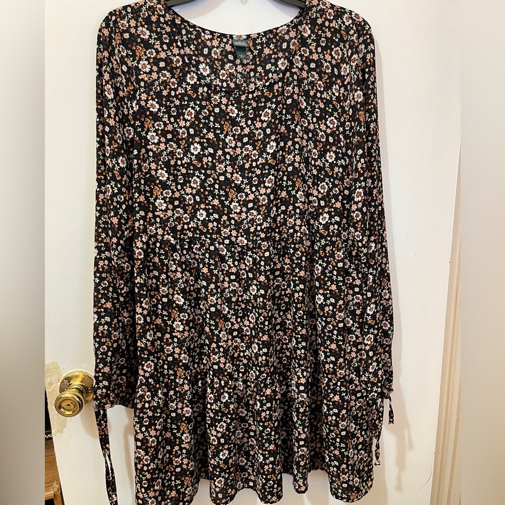Wild Fable Black Floral Dress